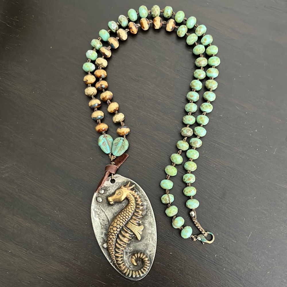 Seahorse Beaded Necklace